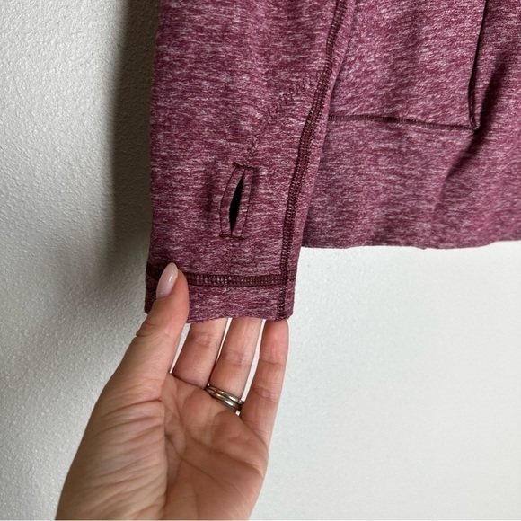 Lululemon Make A Move Long Sleeve Top Heathered Red Grape Size 6 Women Cowl Neck - Picture 5 of 11